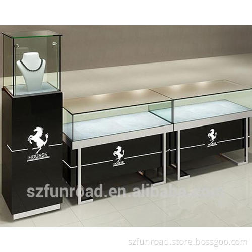 Superior Quality Jewelry Necklace and Ring Display Showcase
